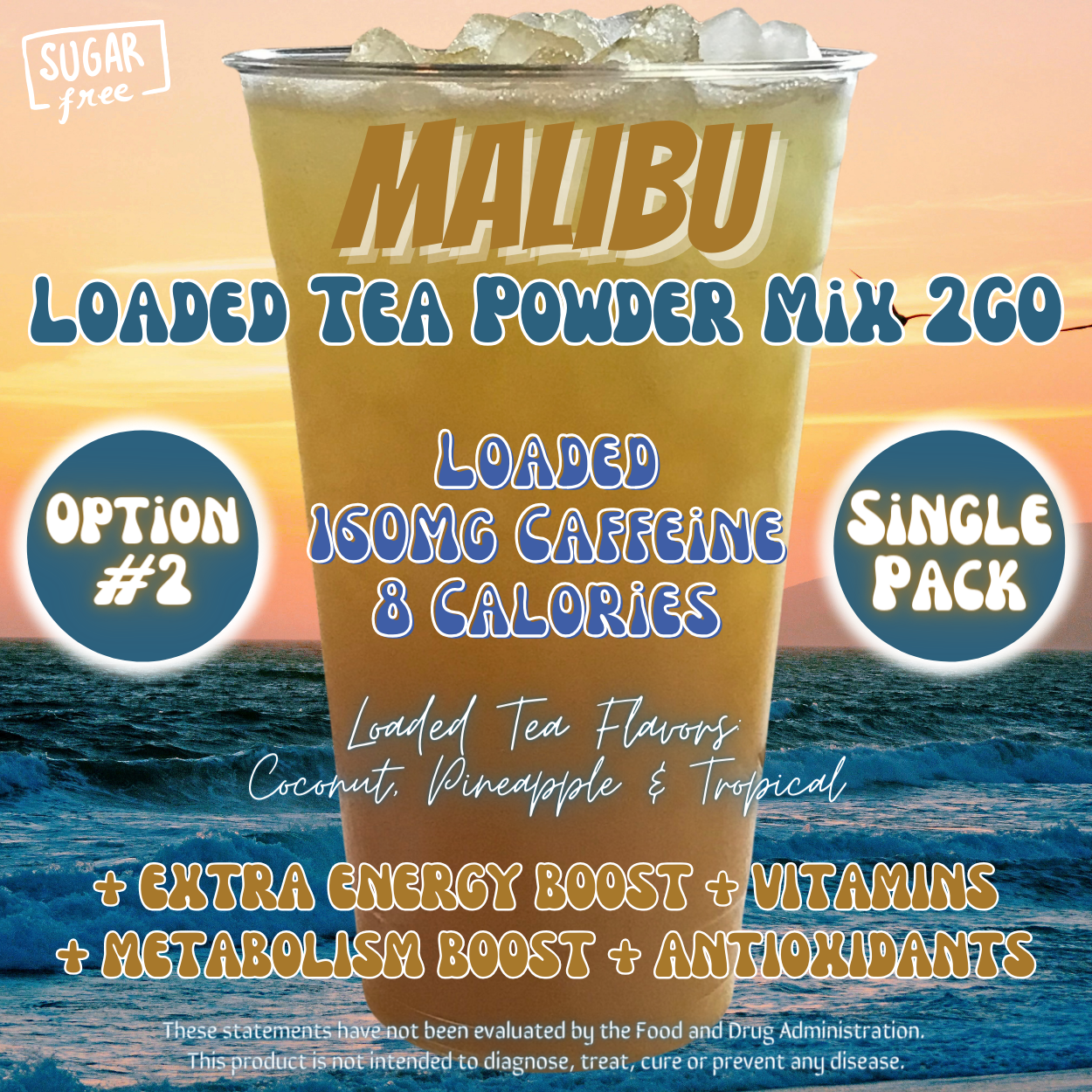 Malibu: Loaded Tea Powder Mix 2GO Packets