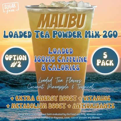 Malibu: Loaded Tea Powder Mix 2GO Packets