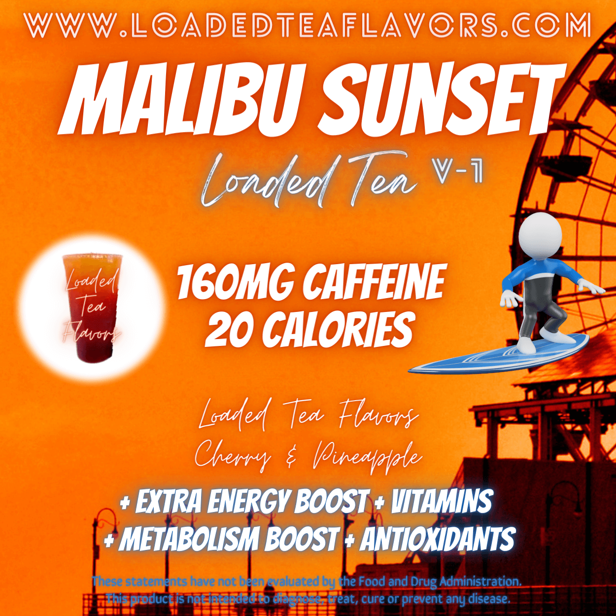 Malibu Sunset Flavored 🏄‍♂️ Loaded Tea Recipe