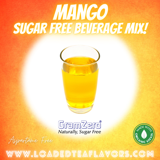 Mango Sugar Free Beverage Mix Loaded Tea Flavoring Aspartame Free Drink GramZero