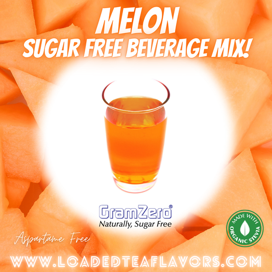 Melon Sugar Free Beverage Mix Loaded Tea Flavoring Aspartame Free Drink GramZero