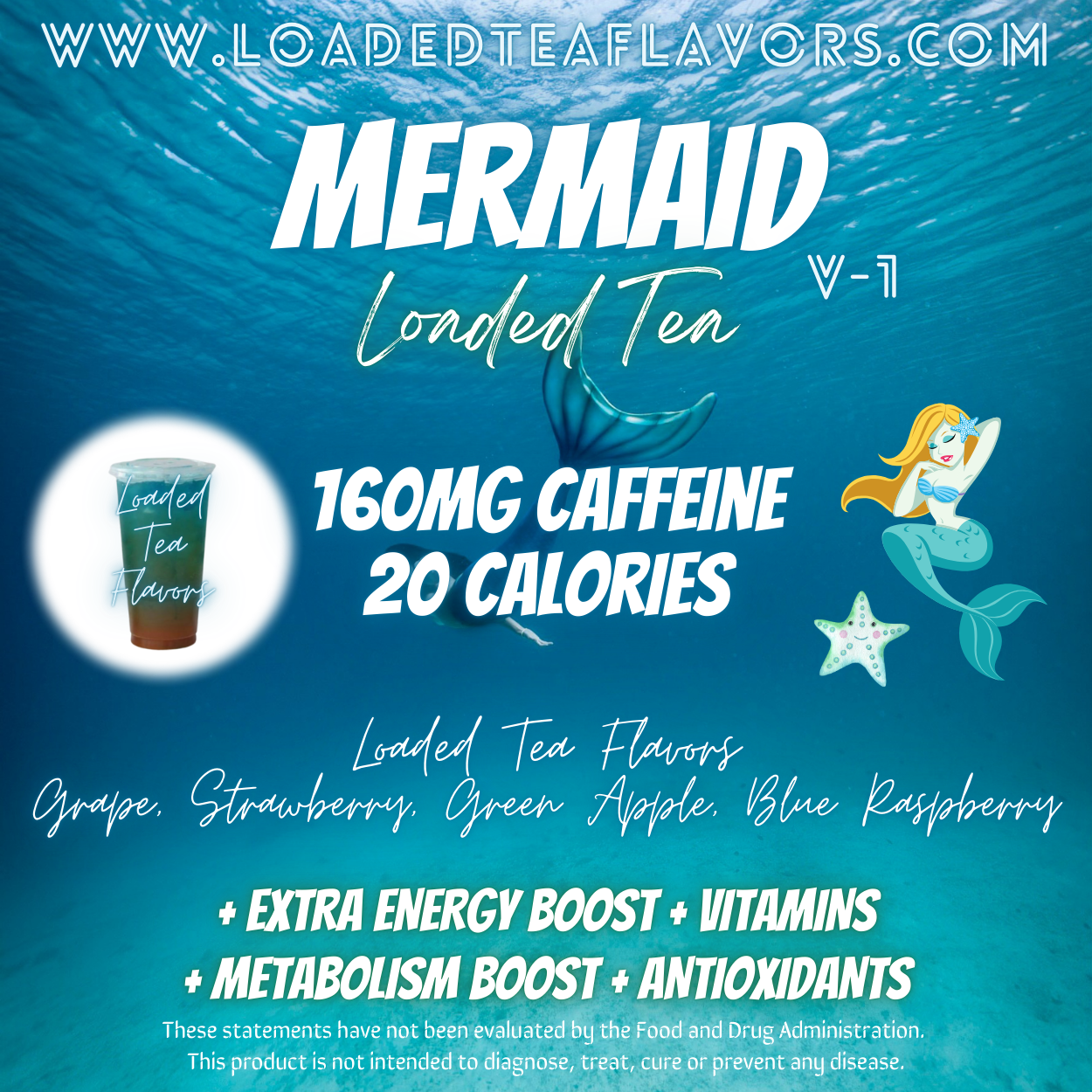 Mermaid Flavored 🐬 Loaded Tea Recipe