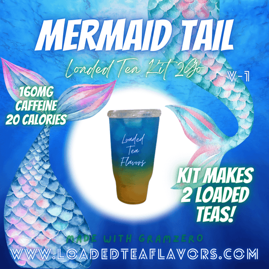 Mermaid Tail Loaded Tea Kit Make Loaded Teas At Home To Go Energy Drink