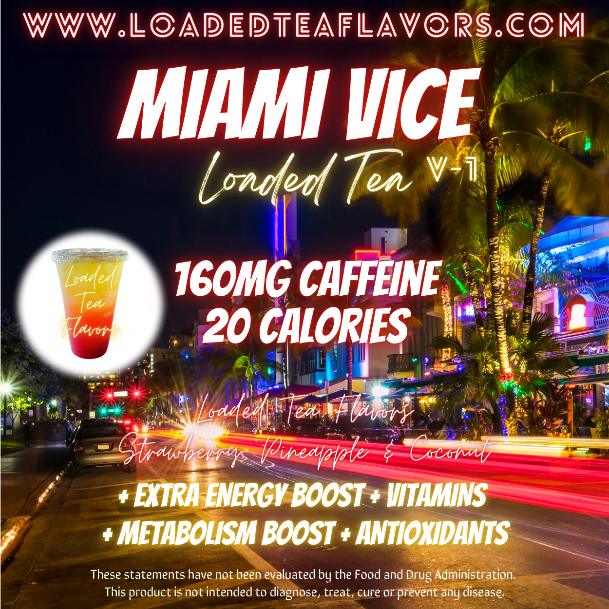 Miami Vice Herbalife Loaded Tea Recipe to Make DIY Loaded Teas at Home Vitamin Lit Mega Tea Energy Drink