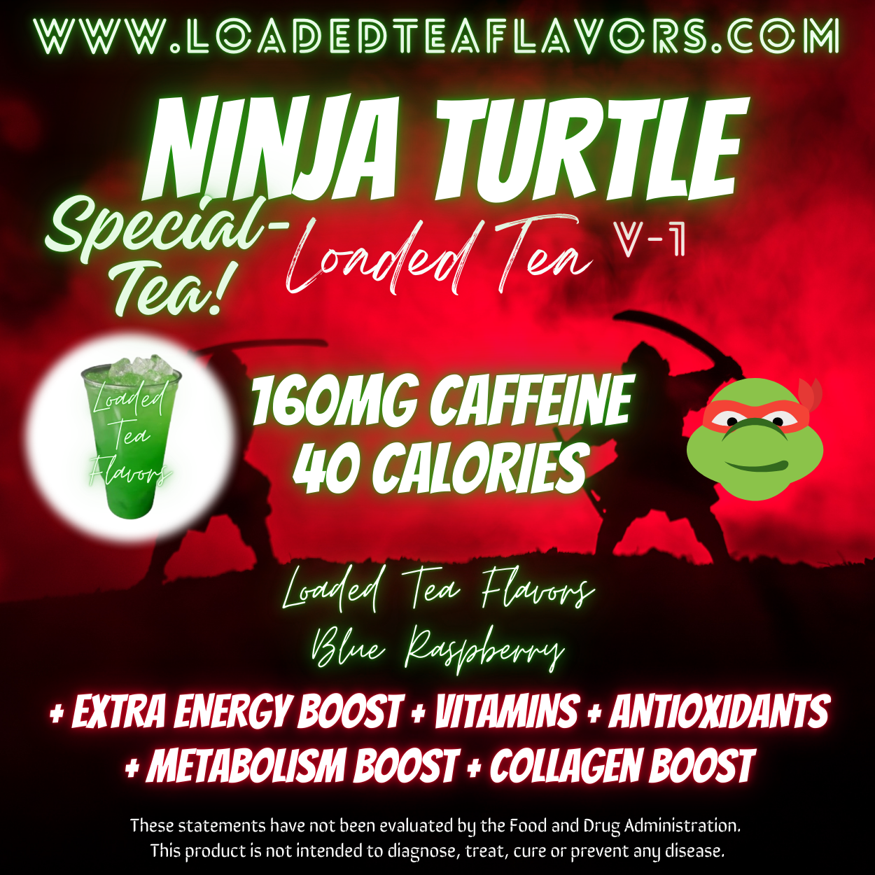 Ninja Turtle Herbalife Loaded Tea Recipe to Make DIY Loaded Teas at Home Vitamin Lit Mega Tea Energy Drink