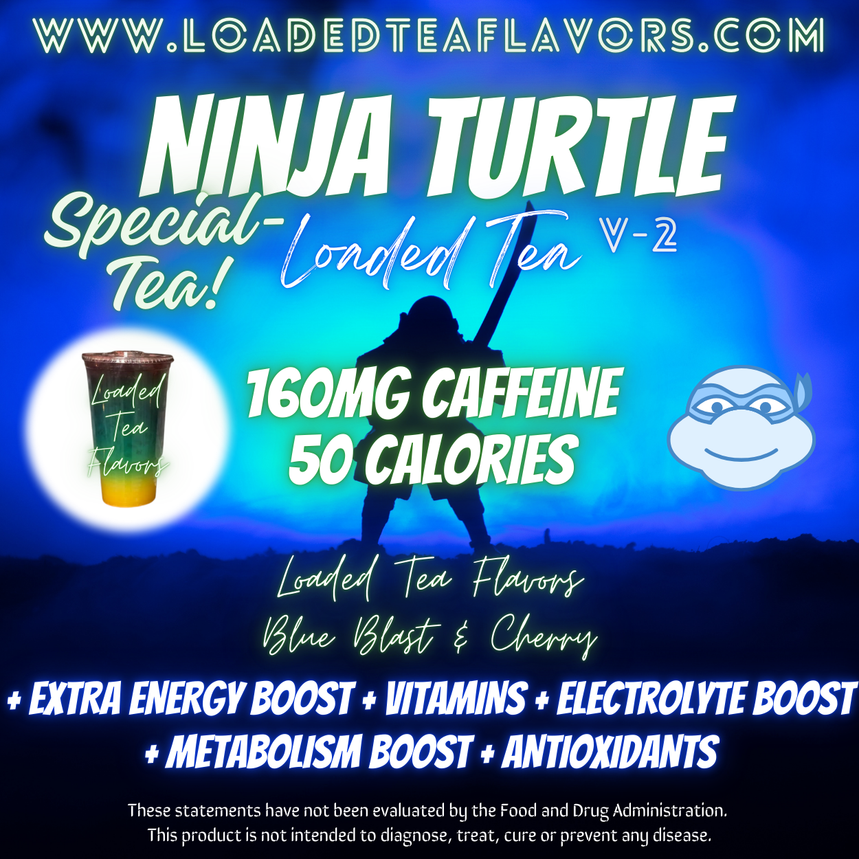 Ninja Turtle V2 Herbalife Loaded Tea Recipe to Make DIY Loaded Teas at Home Vitamin Lit Mega Tea Energy Drink