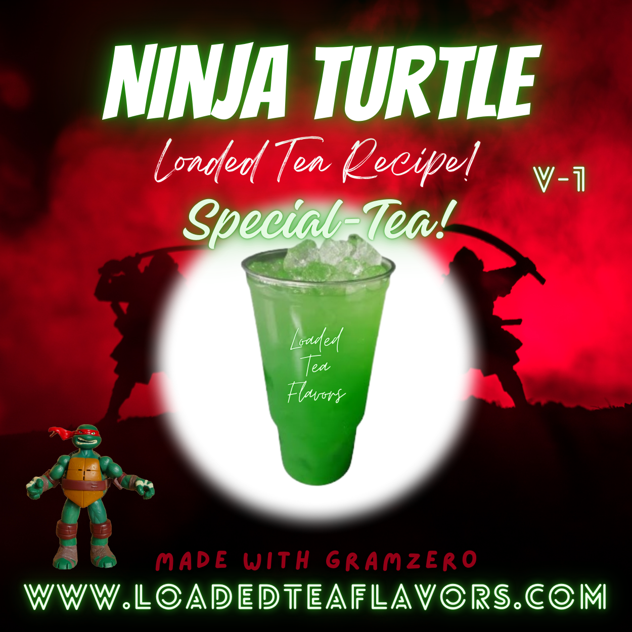 Ninja Turtle Herbalife Loaded Tea Recipes for Making Loaded Teas at Home Energy Tea DIY