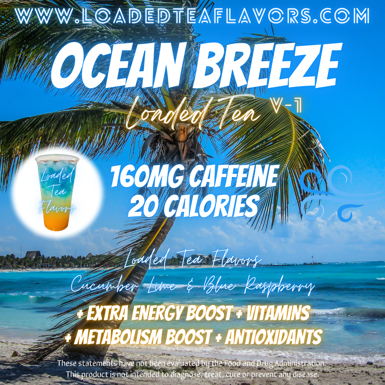 Ocean Breeze Herbalife Loaded Tea Recipe to Make DIY Loaded Teas at Home Vitamin Lit Mega Tea Energy Drink