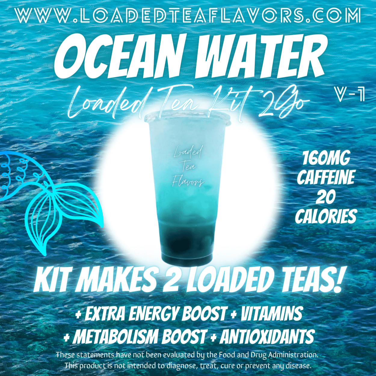 Ocean Water Herbalife Loaded Tea Kit Energy Drink Make Loaded Teas At Home