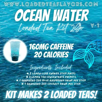 Ocean Water Ingredients to Make Loaded Teas at Home DIY Loaded Tea Kit