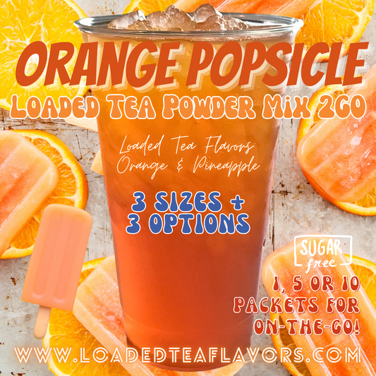 Orange Popsicle: Loaded Tea Powder Mix 2GO Packets