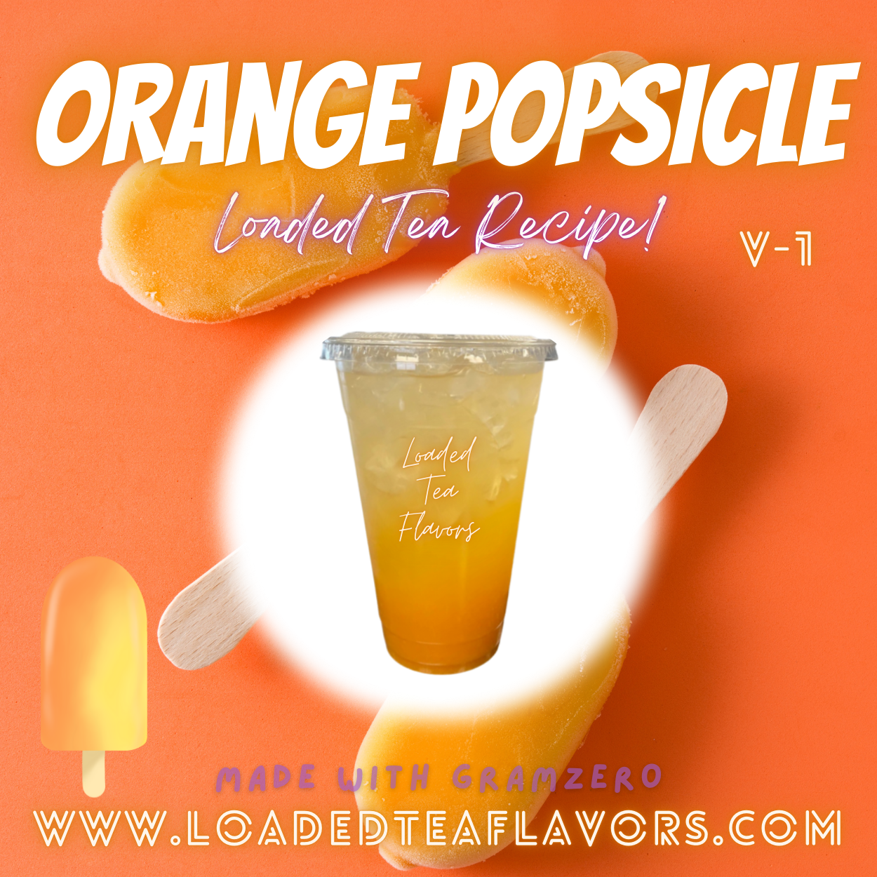 Orange Popsicle Herbalife Loaded Tea Recipes for Making Loaded Teas at Home Energy Tea DIY