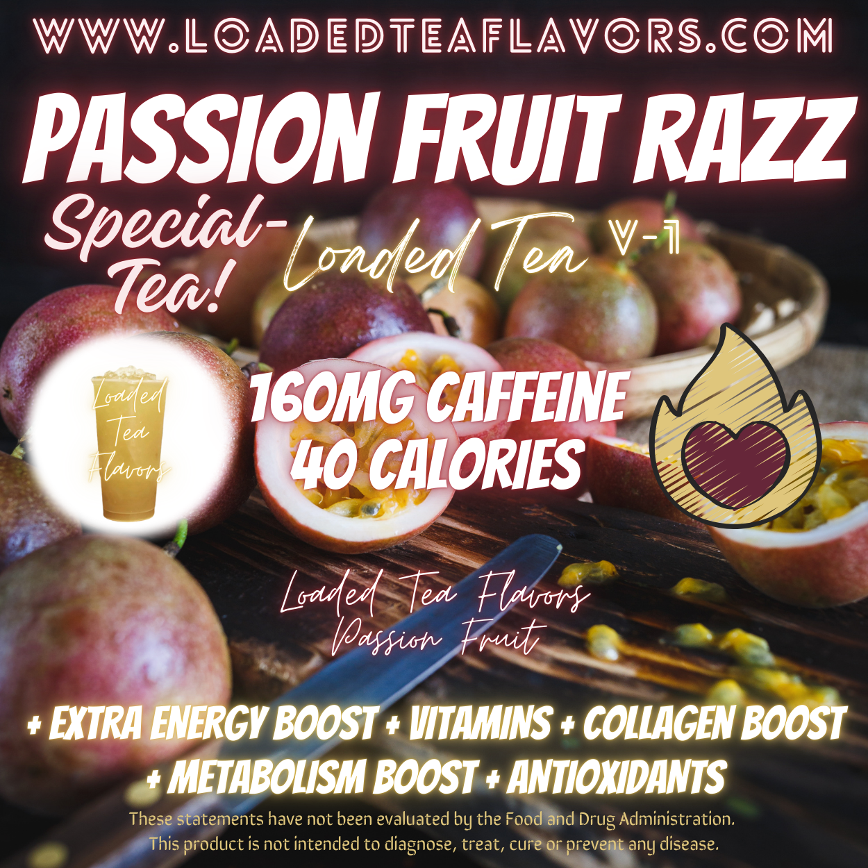 Passion Fruit Razz Flavored 😻 Loaded Tea Recipe