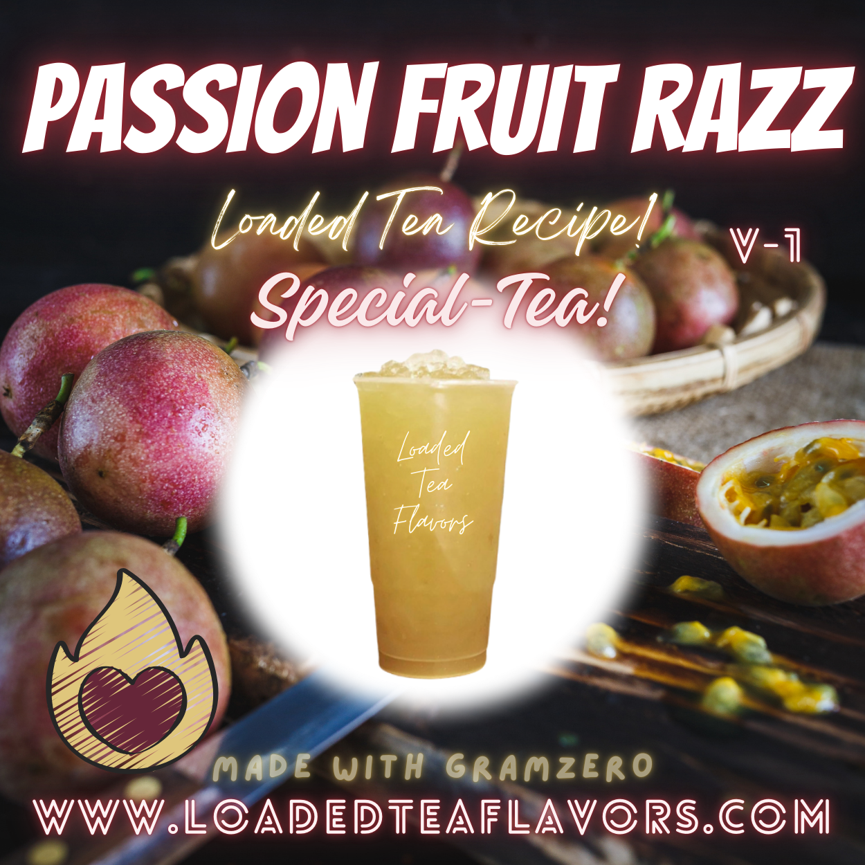 Passion Fruit Razz Herbalife Loaded Tea Recipes for Making Loaded Teas at Home Energy Tea DIY