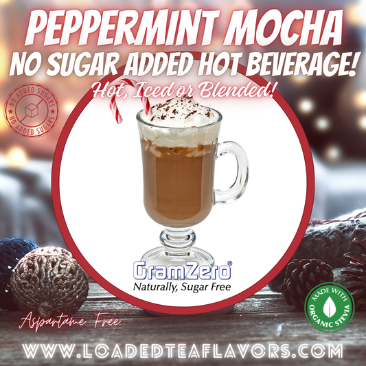 PEPPERMINT MOCHA ☕ No Sugar Added | Instant Stevia Hot Beverage Mix