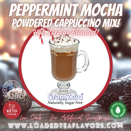 PEPPERMINT MOCHA Flavored Instant Coffee ☕ Powdered Cappuccino Mix