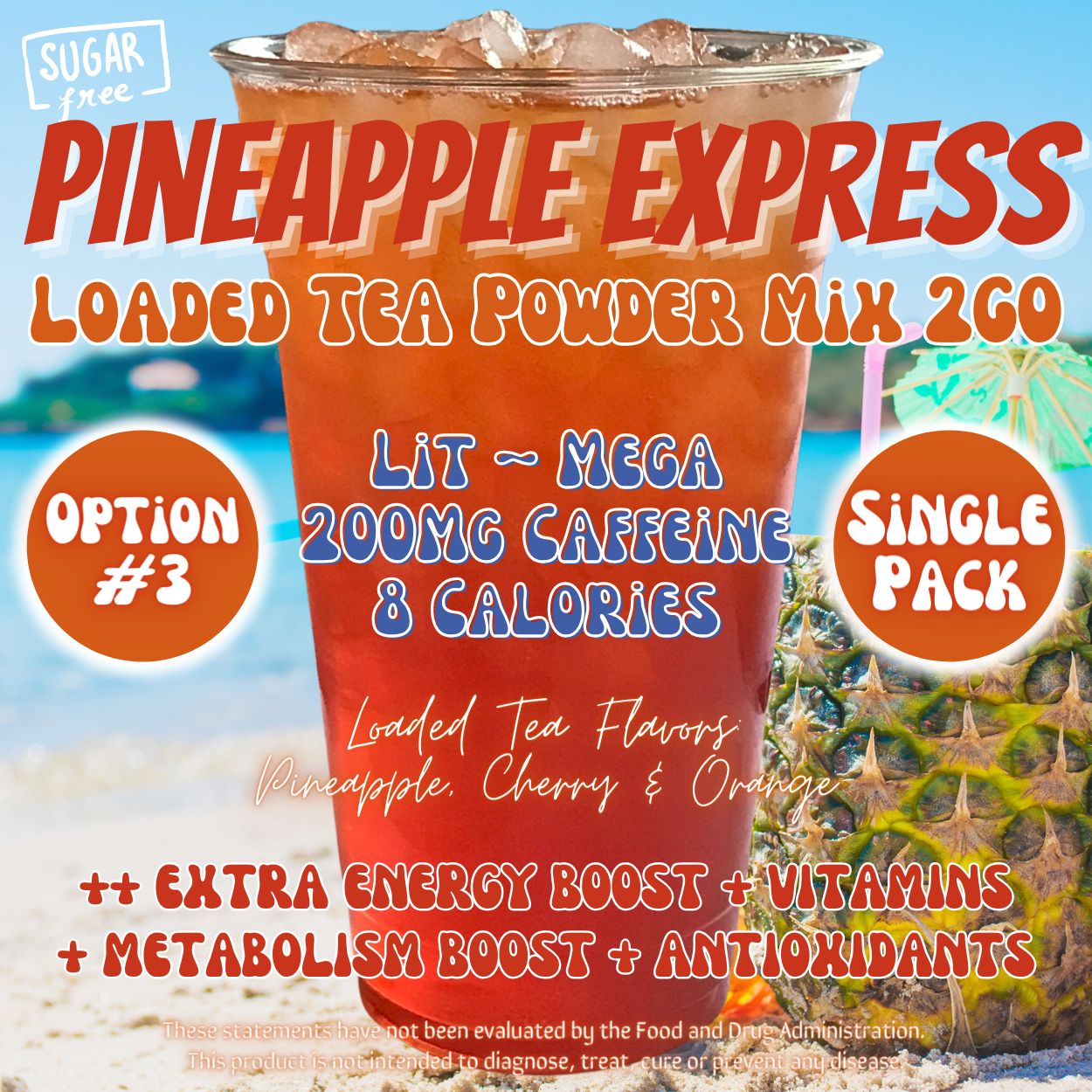 Pineapple Express: Loaded Tea Powder Mix 2GO Packets