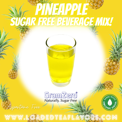 Pineapple Sugar Free Beverage Mix Loaded Tea Flavoring Aspartame Free Drink GramZero