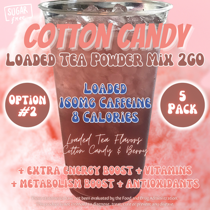 Cotton Candy: Loaded Tea Powder Mix 2GO Packets