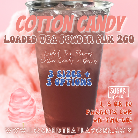 Cotton Candy: Loaded Tea Powder Mix 2GO Packets