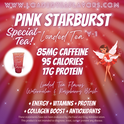 Pink Starburst Flavored 🌟 Loaded Tea Recipe