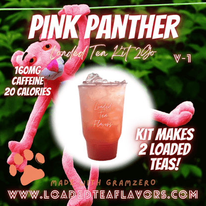 Pink Panther Loaded Tea Kit Make Loaded Teas At Home To Go Energy Drink