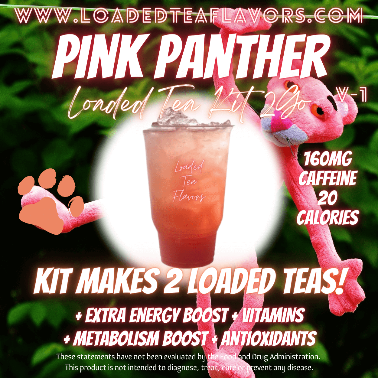 Pink Panther Herbalife Loaded Tea Kit Energy Drink Make Loaded Teas At Home