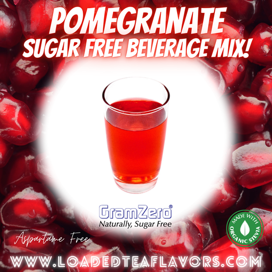 Pomegranate Sugar Free Beverage Mix Loaded Tea Flavoring Aspartame Free Drink GramZero