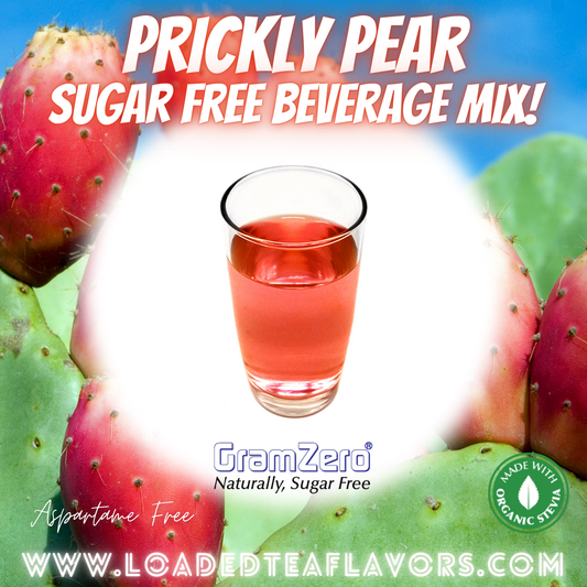 Prickly Pear Sugar Free Beverage Mix Loaded Tea Flavoring Aspartame Free Drink GramZero