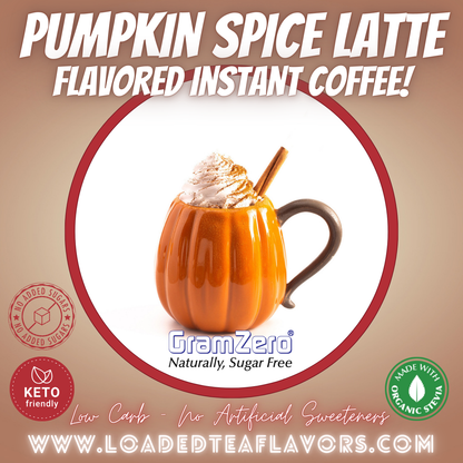 Pumpkin Spice Latte Best instant cappuccino mix powder no artificial sweeteners keto friendly quality powdered specialty coffee drink