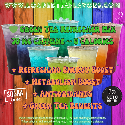 Variety Pack YOU PICK: Refresher Green Tea Keto Beverage Powder 2GO Packets