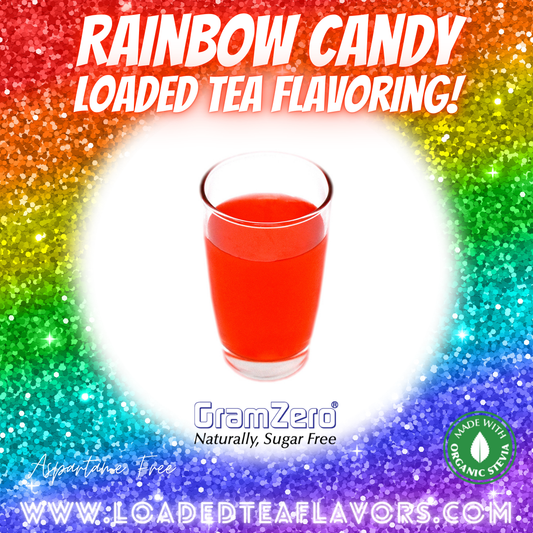 Rainbow Candy Sugar Free Beverage Mix Loaded Tea Flavoring Aspartame Free Drink GramZero