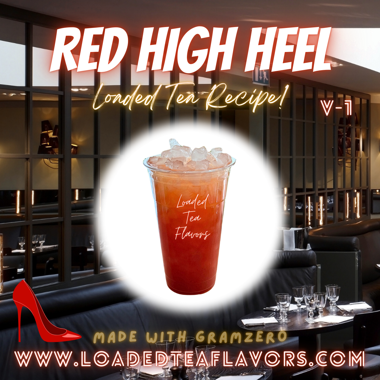 Red High Heel Herbalife Loaded Tea Recipes for Making Loaded Teas at Home Energy Tea DIY