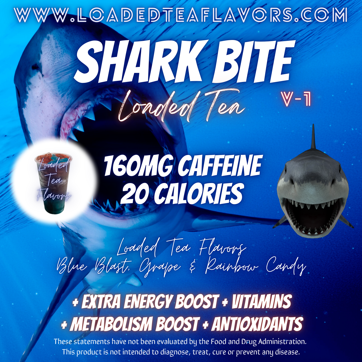 Shark BITE Flavored 😱 Loaded Tea Recipe