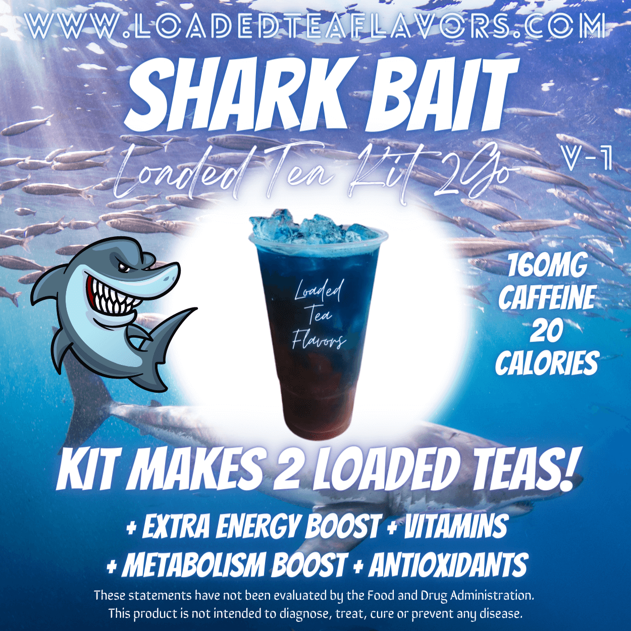 Shark Bait Herbalife Loaded Tea Kit Energy Drink Make Loaded Teas At Home