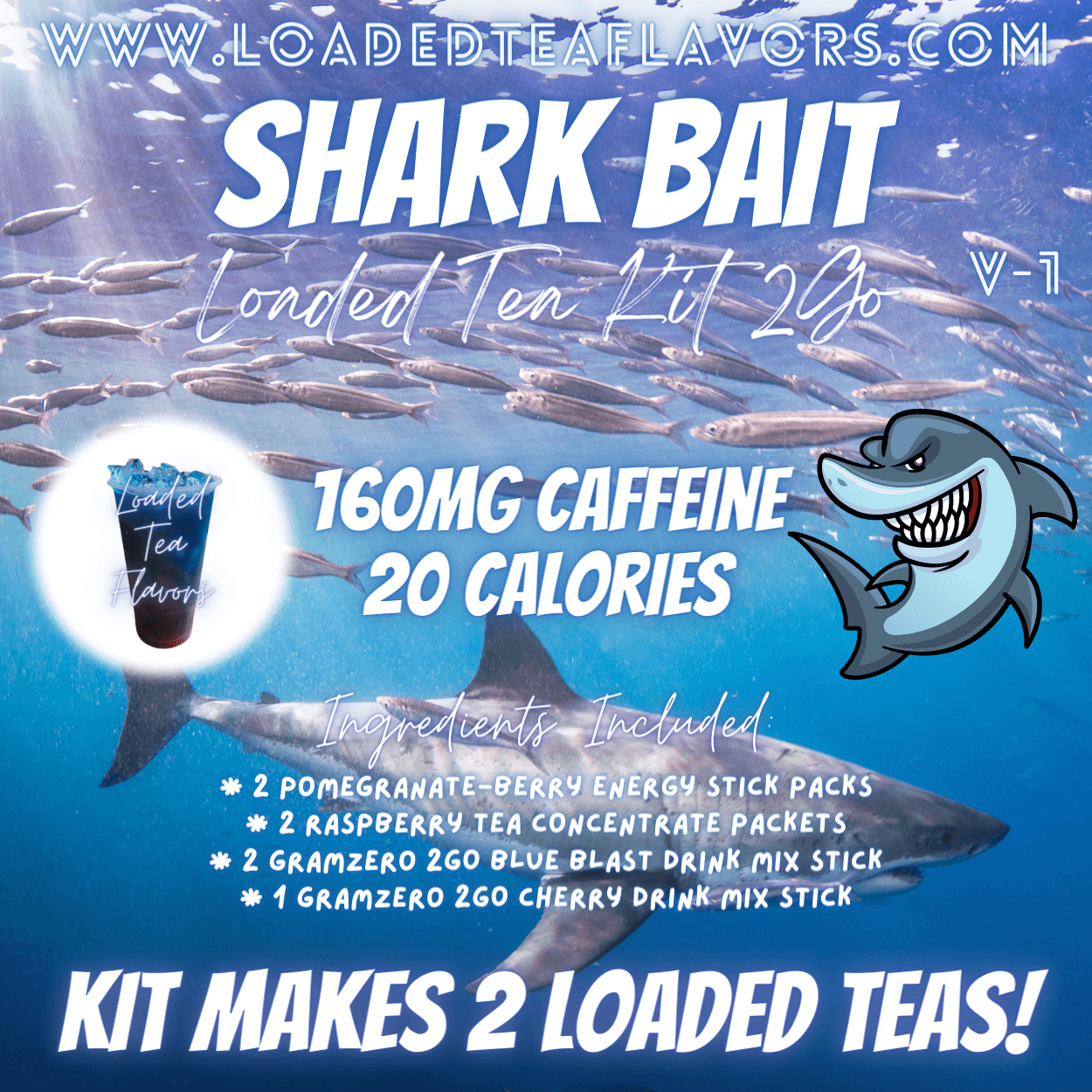 Shark Bait Ingredients to Make Loaded Teas at Home DIY Loaded Tea Kit