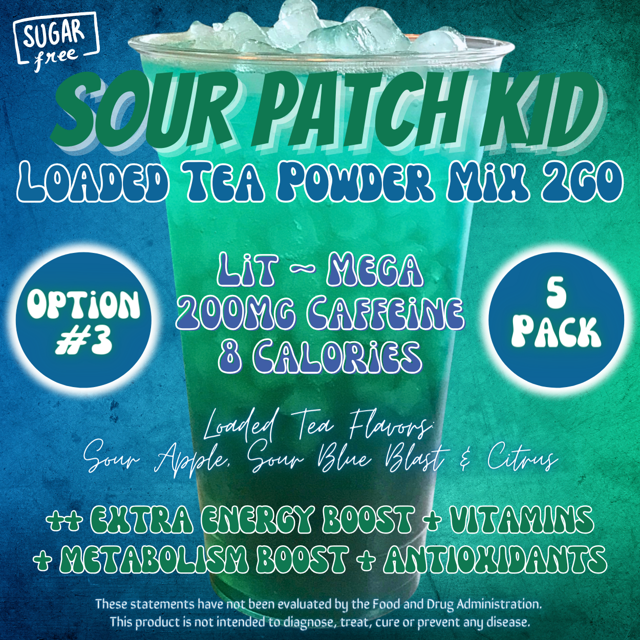 Sour Patch Kid: Loaded Tea Powder Mix 2GO Packets