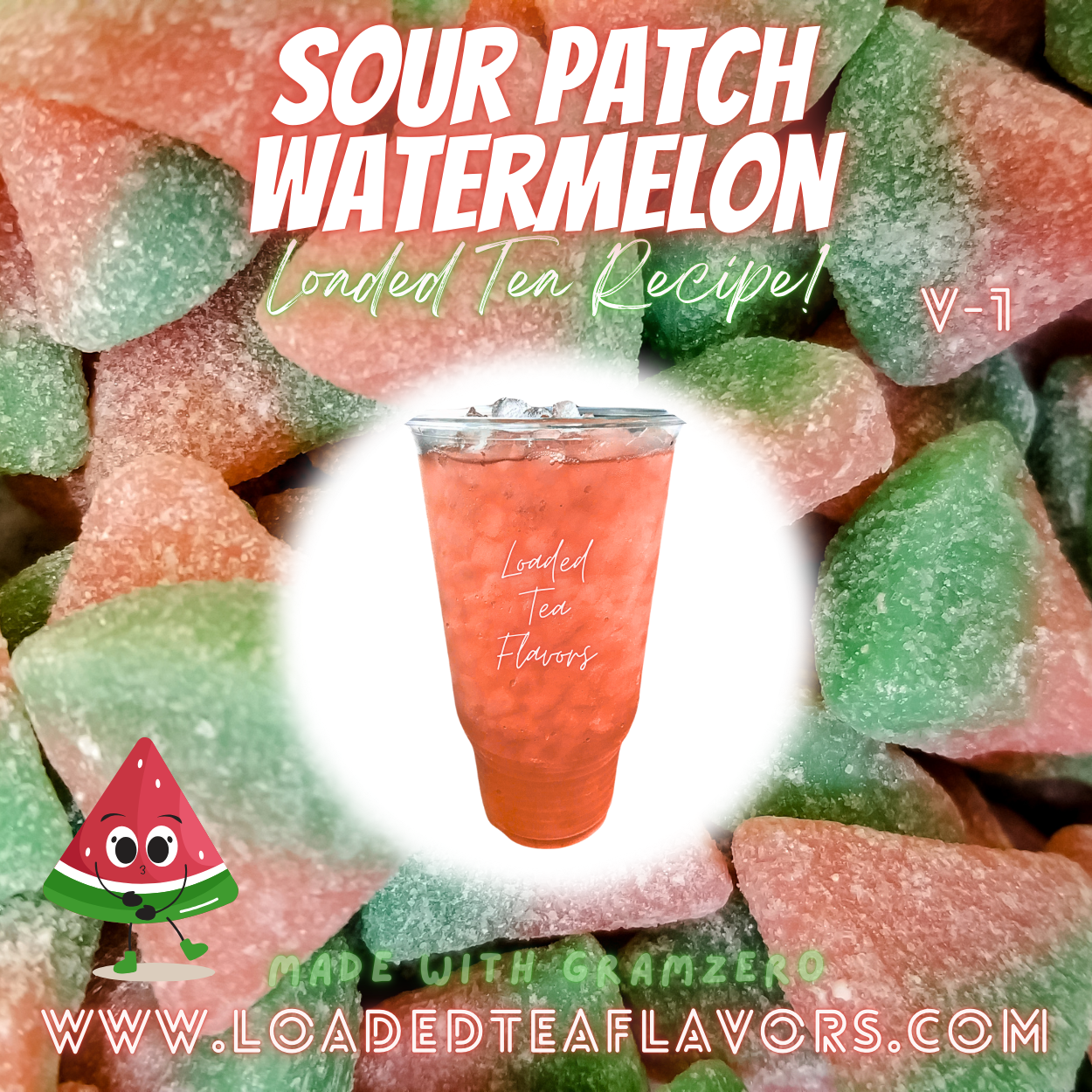 Sour Patch Watermelon Herbalife Loaded Tea Recipes for Making Loaded Teas at Home Energy Tea DIY