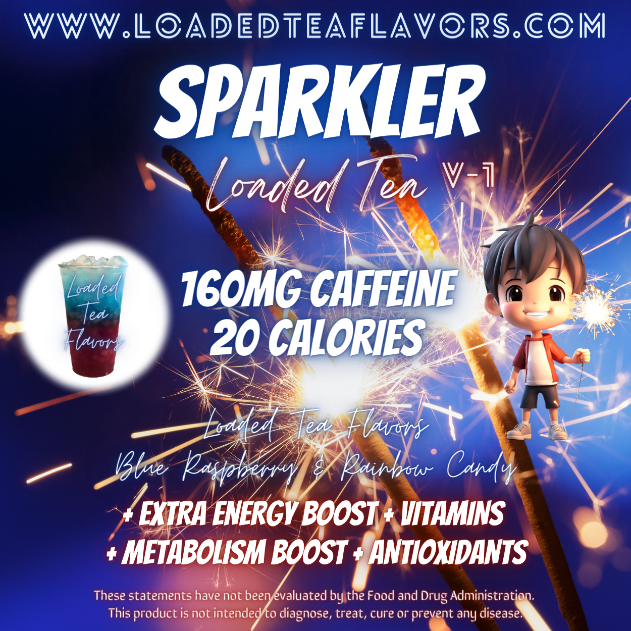 Sparkler Flavored 🎇 Loaded Tea Recipe