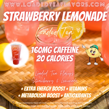 Strawberry Lemonade Herbalife Loaded Tea Recipe to Make DIY Loaded Teas at Home Vitamin Lit Mega Tea Energy Drink