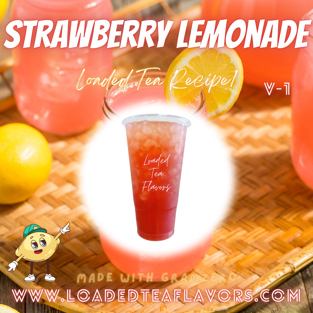 Strawberry Lemonade Herbalife Loaded Tea Recipes for Making Loaded Teas at Home Energy Tea DIY