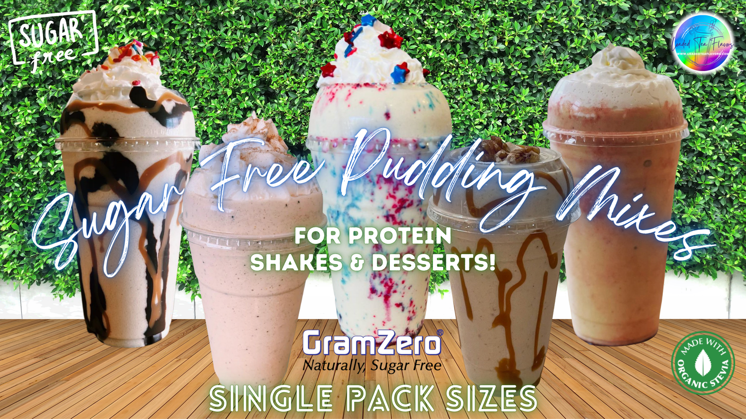 Sugar Free Pudding Mix Instant Without Aspartame for Protein Shakes and Desserts Stevia Pudding Mix