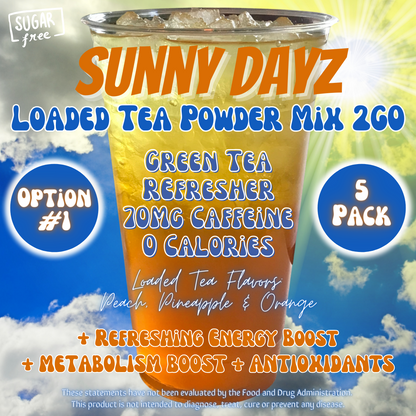 Sunny Dayz: Loaded Tea Powder Mix 2GO Packets