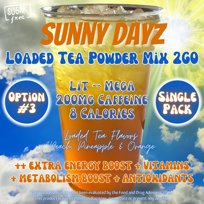 Sunny Dayz: Loaded Tea Powder Mix 2GO Packets