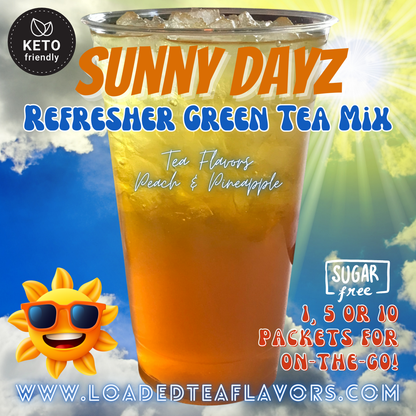 Sunny Dayz: Refresher Green Tea Keto Beverage Powder 2GO Packets