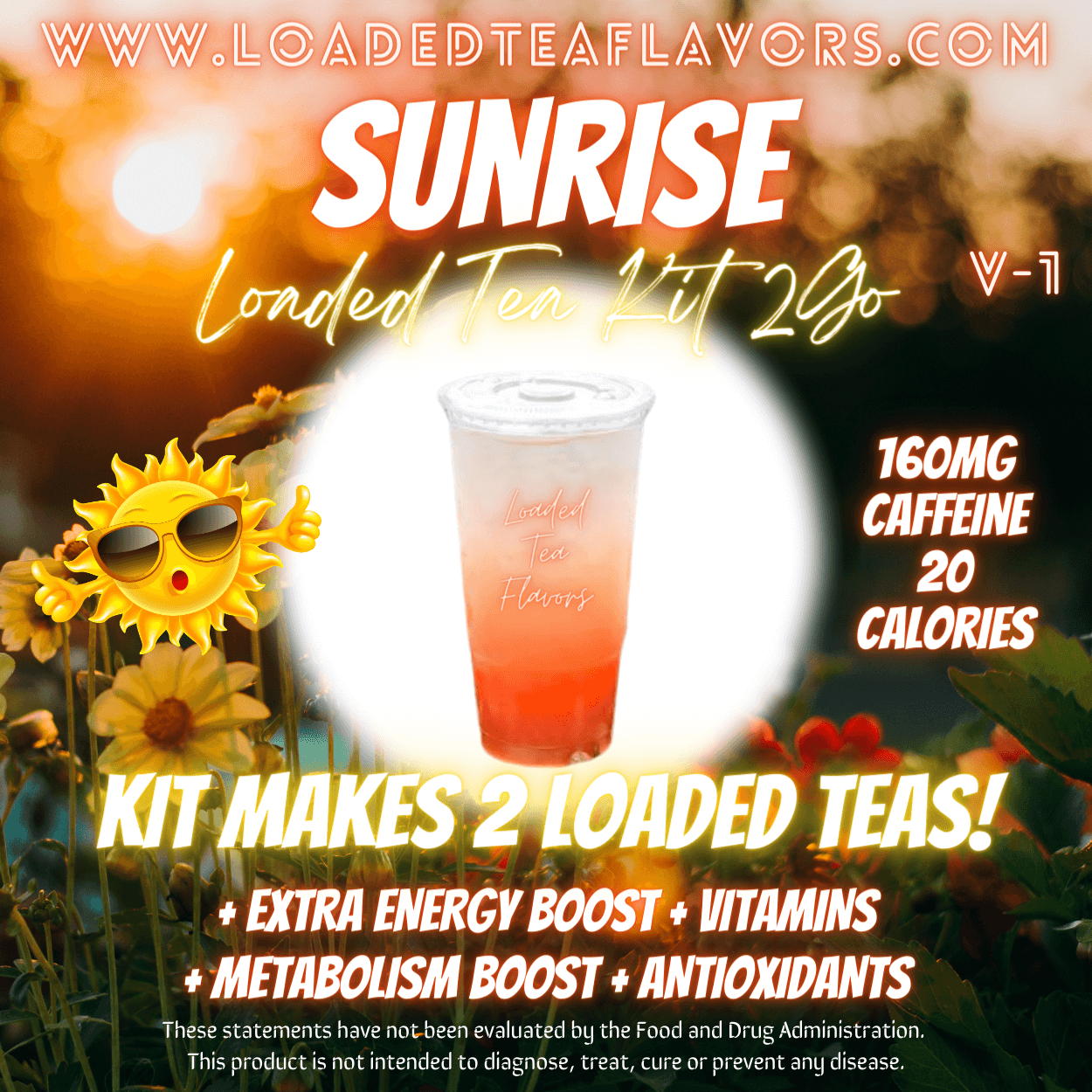 Sunrise Herbalife Loaded Tea Kit Energy Drink Make Loaded Teas At Home