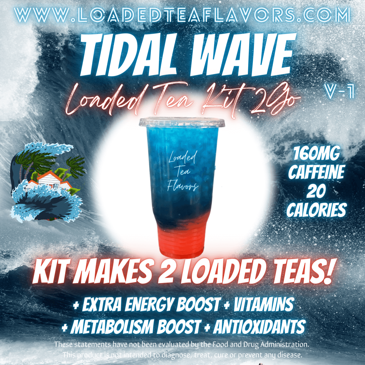 Tidal Wave Herbalife Loaded Tea Kit Energy Drink Make Loaded Teas At Home