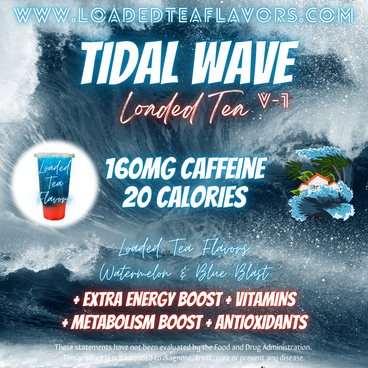 Tidal Wave Herbalife Loaded Tea Recipe to Make DIY Loaded Teas at Home Vitamin Lit Mega Tea Energy Drink