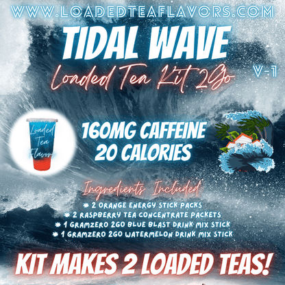 Tidal Wave Ingredients to Make Loaded Teas at Home DIY Loaded Tea Kit