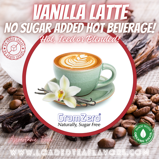 VANILLA LATTE ☕ No Sugar Added | Instant Stevia Hot Beverage Mix